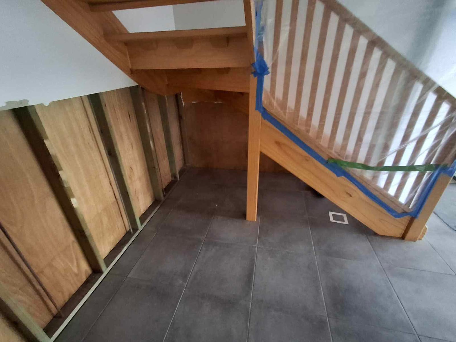 Stairwell strip-out — mould remediation and strip-out Sunshine Coast for homeowners, insurance builders and insurers