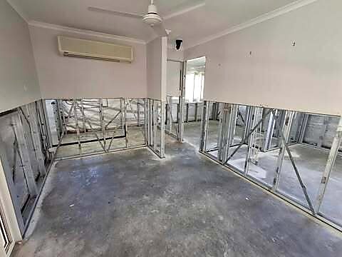 Flood strip-out — steel frame home — mould remediation and strip-out Sunshine Coast for homeowners, insurance builders and insurers