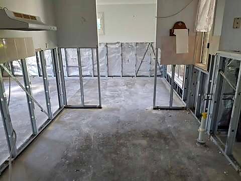 Kitchen & living strip-out — mould remediation and strip-out Brisbane for homeowners, insurance builders and insurers